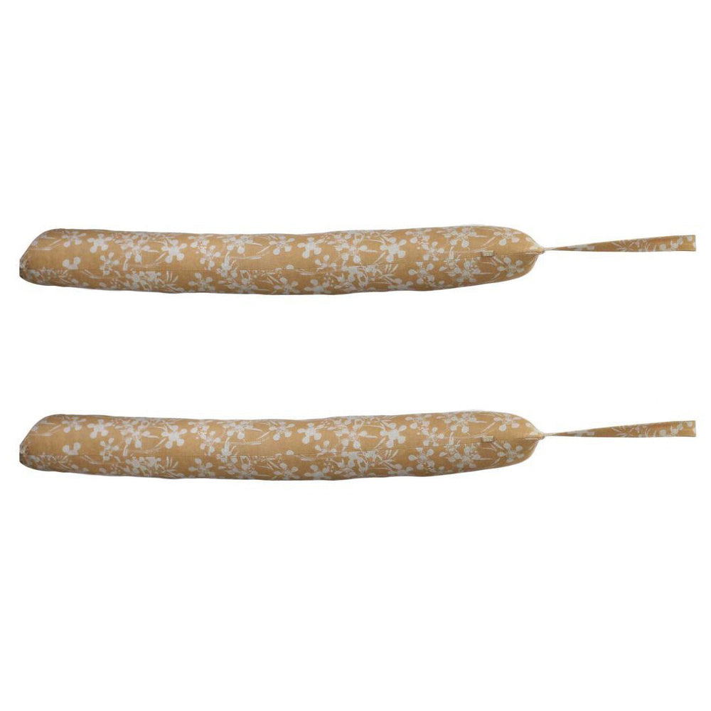 2PK Belle Myrtle Chambray Draught Stopper Wind Blocker 90cm - Honey