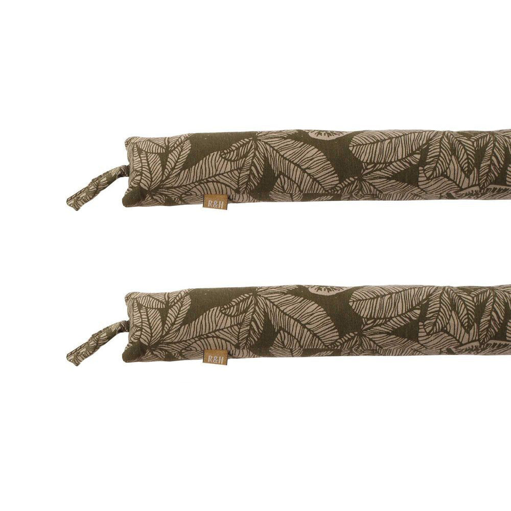 2PK Belle Fig Tree Slim Cotton Draught Stopper 90cm - Burnt Olive