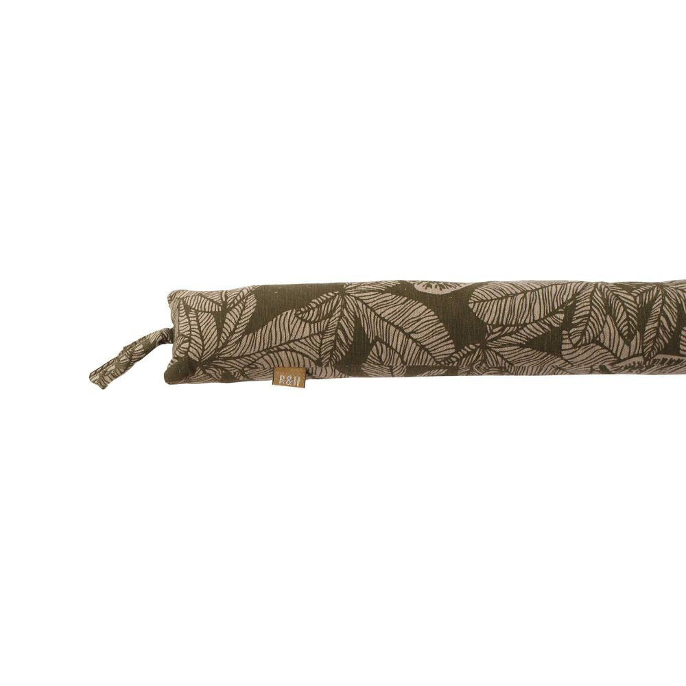 2PK Belle Fig Tree Slim Cotton Draught Stopper 90cm - Burnt Olive