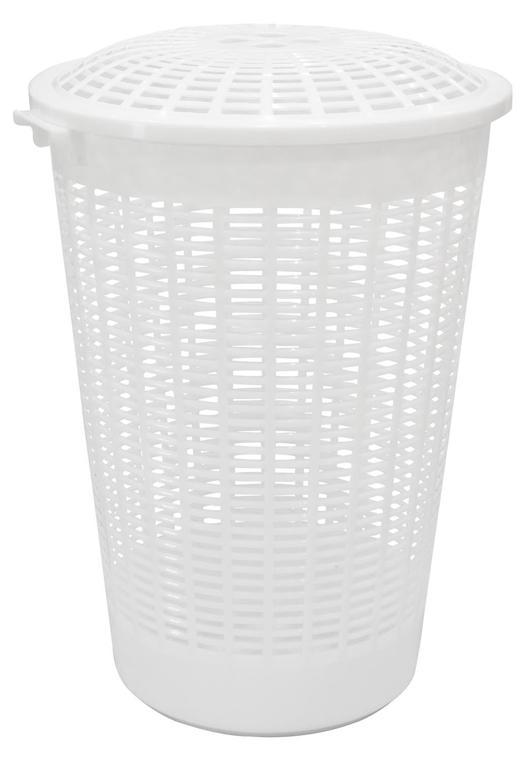 2PK Homeleisure Linen Hamper 62L White Laundry Cleaning