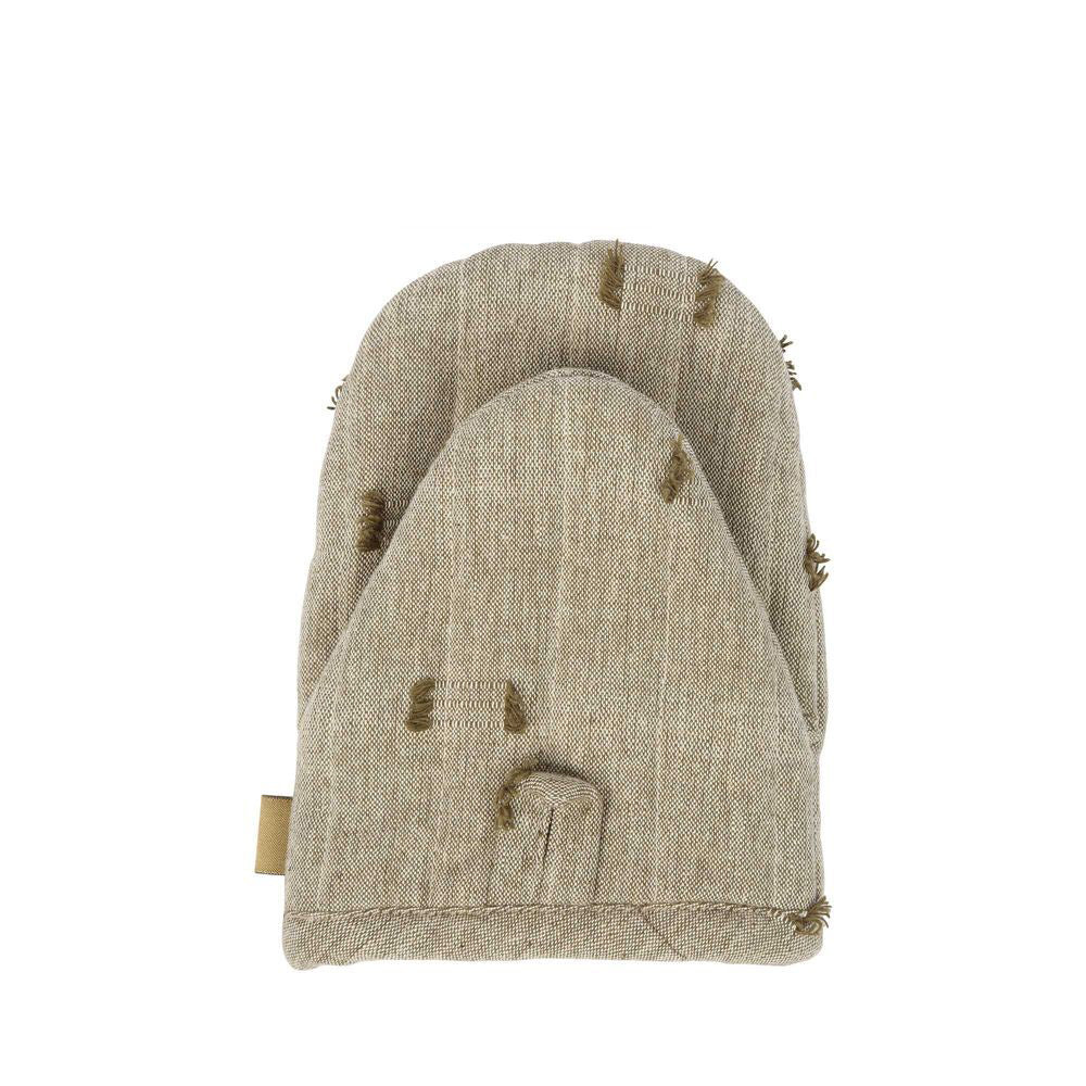 4PK Belle Tuft Cotton Short Oven Glove Baking Mitt 32cm Burnt Olive