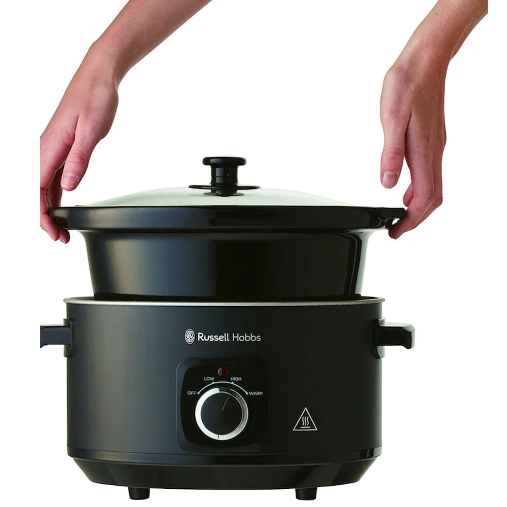 Russell Hobbs RHSC4A Electric 4L Slow Cooker Matte Black