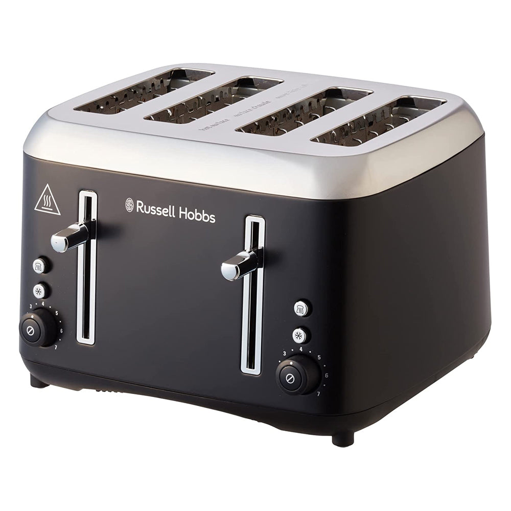 Russell Hobbs RHT514BLK Addison 4 Slice Toaster Stainless Steel Matte Black