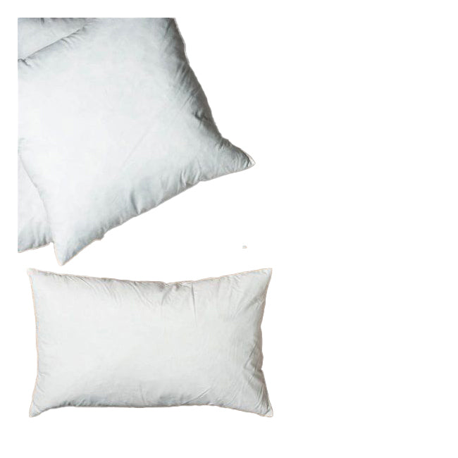 2PK Belle Duck Feather Cushion Insert 30x60cm Square - White
