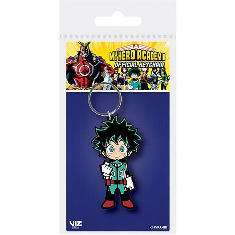 My Hero Academia Japanese Kids Cartoon Anime Themed Deku Rubber Keyring ...