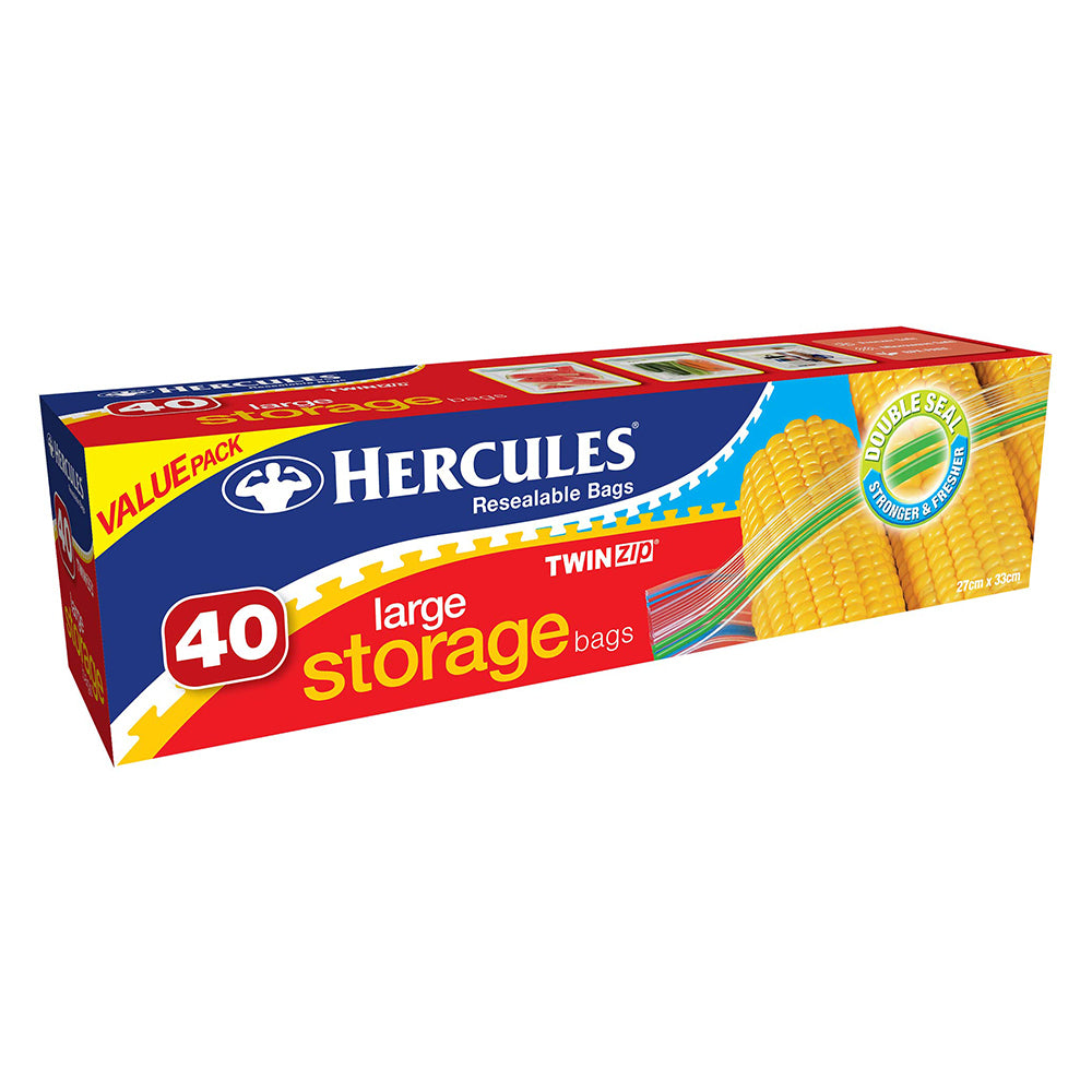 8x 40pc Hercules Large Storage Bags