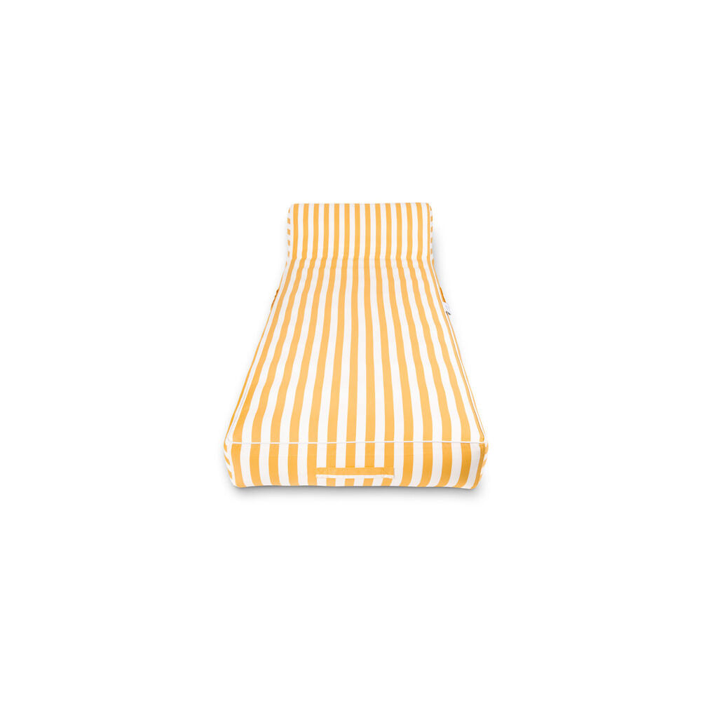 Spire Paradisus Inflatable Pool/Beach Lounger Durable Fabric 190x83x22cm Yellow