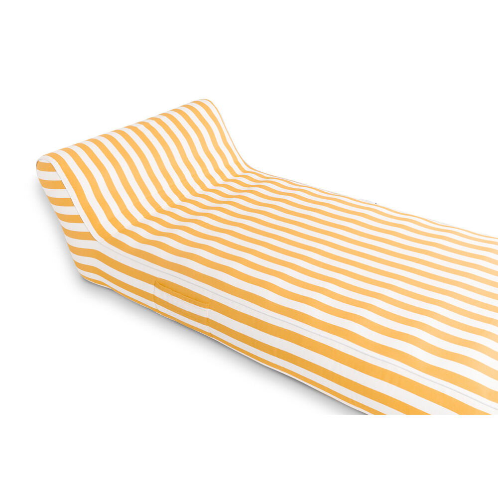 Spire Paradisus Inflatable Pool/Beach Lounger Durable Fabric 190x83x22cm Yellow
