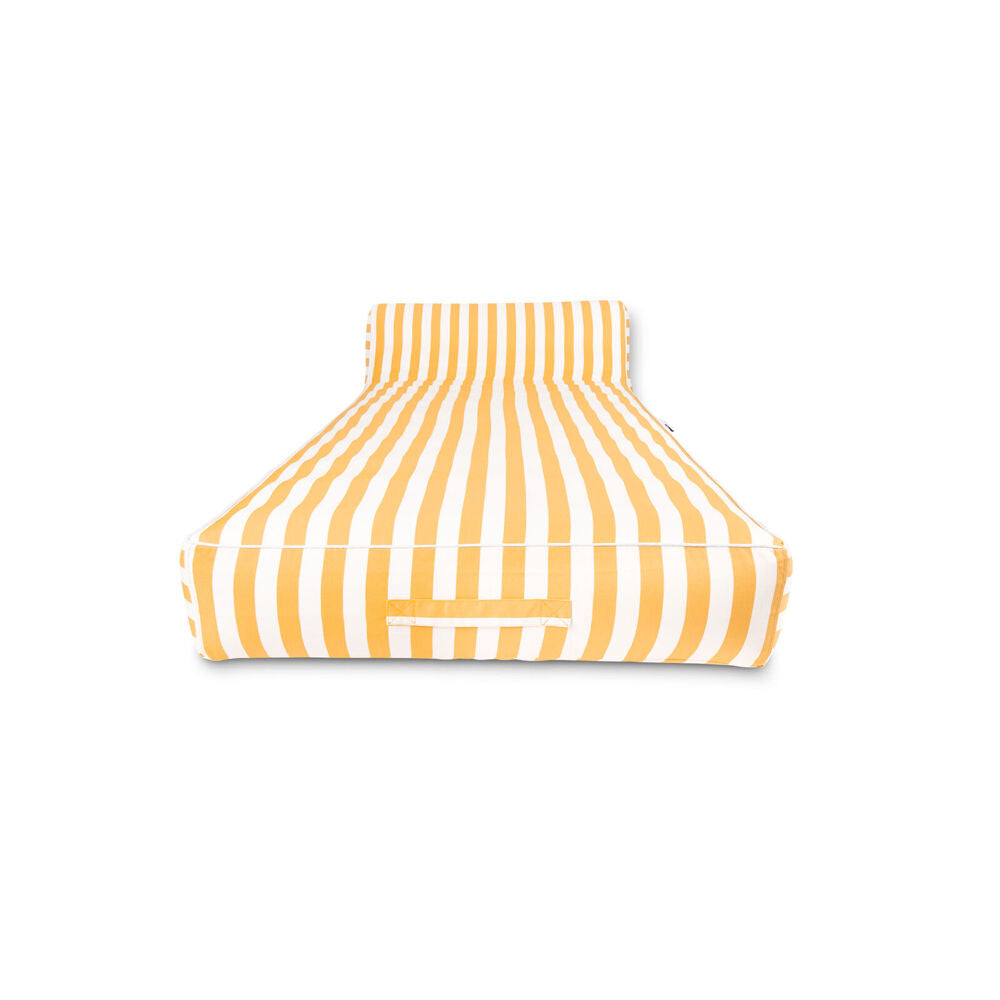 Spire Paradisus Inflatable Pool/Beach Lounger Durable Fabric 190x83x22cm Yellow