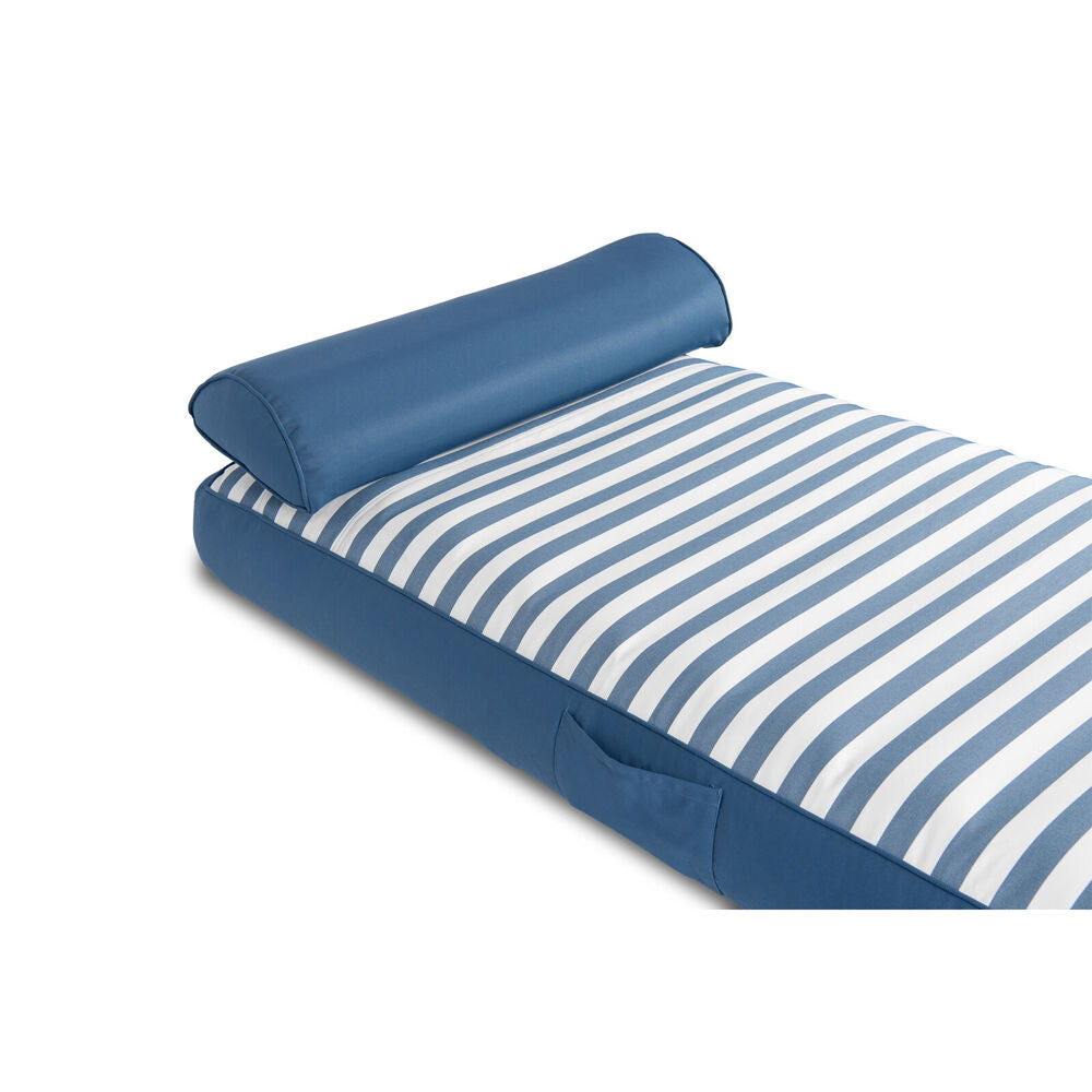 Spire Adalus Inflatable Pool/Beach Lounger Durable Fabric 190x90x22cm Blue