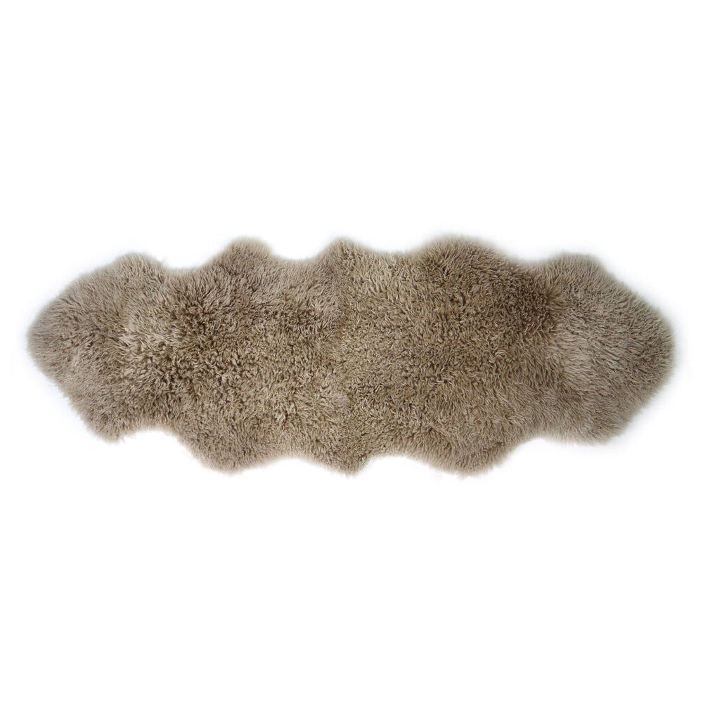 Huxford Grove The Kingston Sheepskin Rug Double Extra Long Pelican