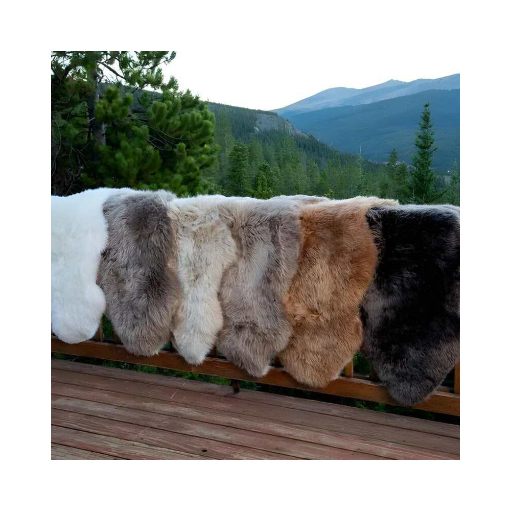 Huxford Grove The Gulgong Sheepskin Rug Home/Room Decor 105x60cm - Taupe