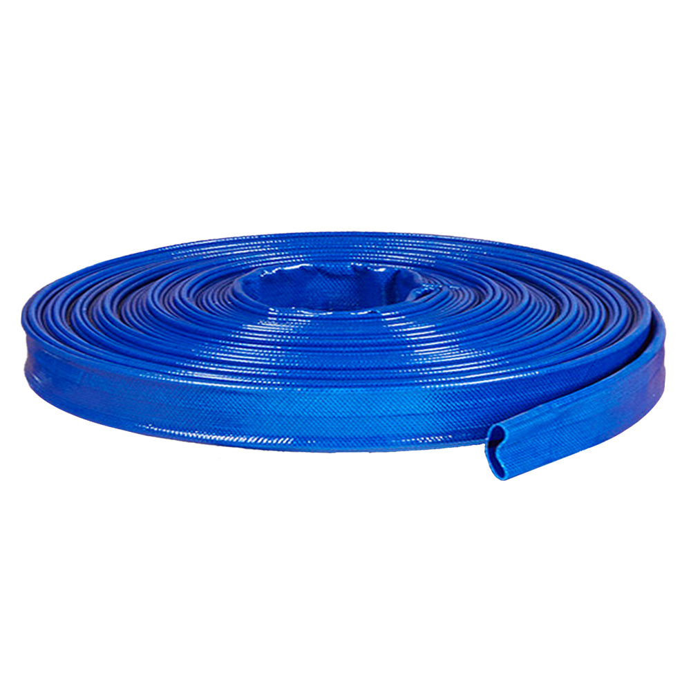Rural Max PVC Lay Flat Hose 4 Bar 1" 50m Roll - Blue