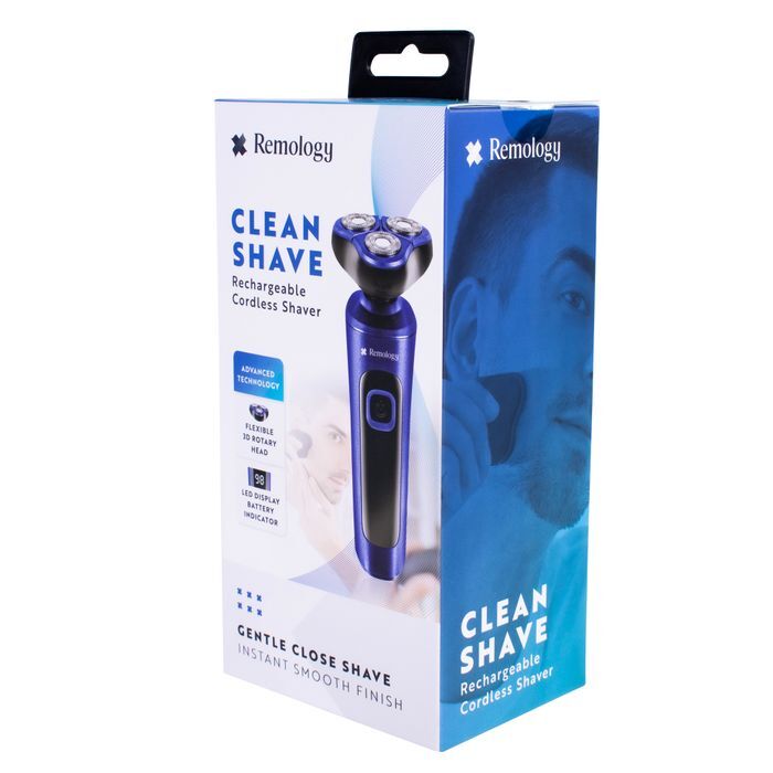 Remology Clean Shave Rechargeable Cordless Mens Face Shaver