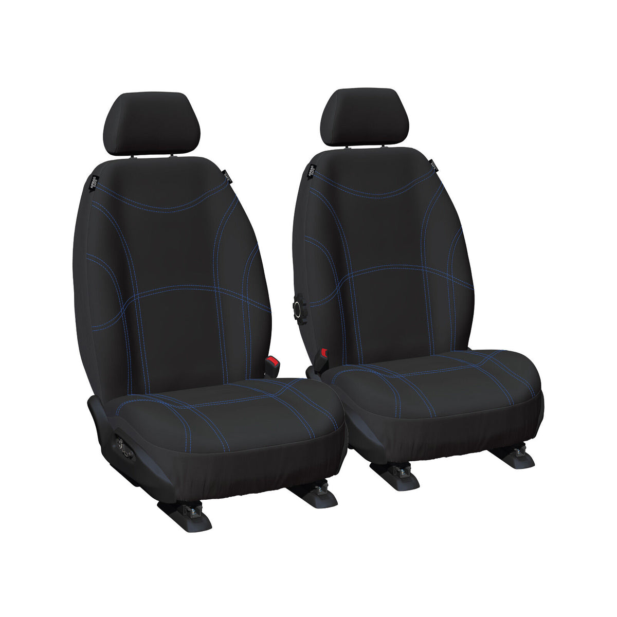 Getaway Neoprene Front Black/BL Seat Covers - BT50 Everest Ranger 2011-2022