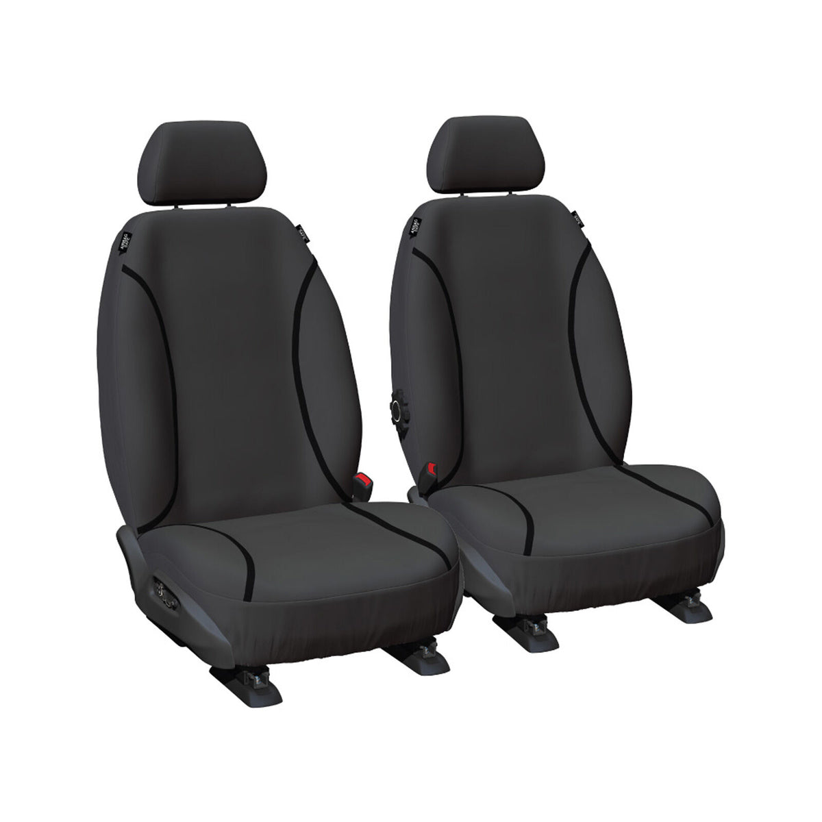 Sperling Tradies Canvas Front Grey Seat Covers - Triton 2012-2015