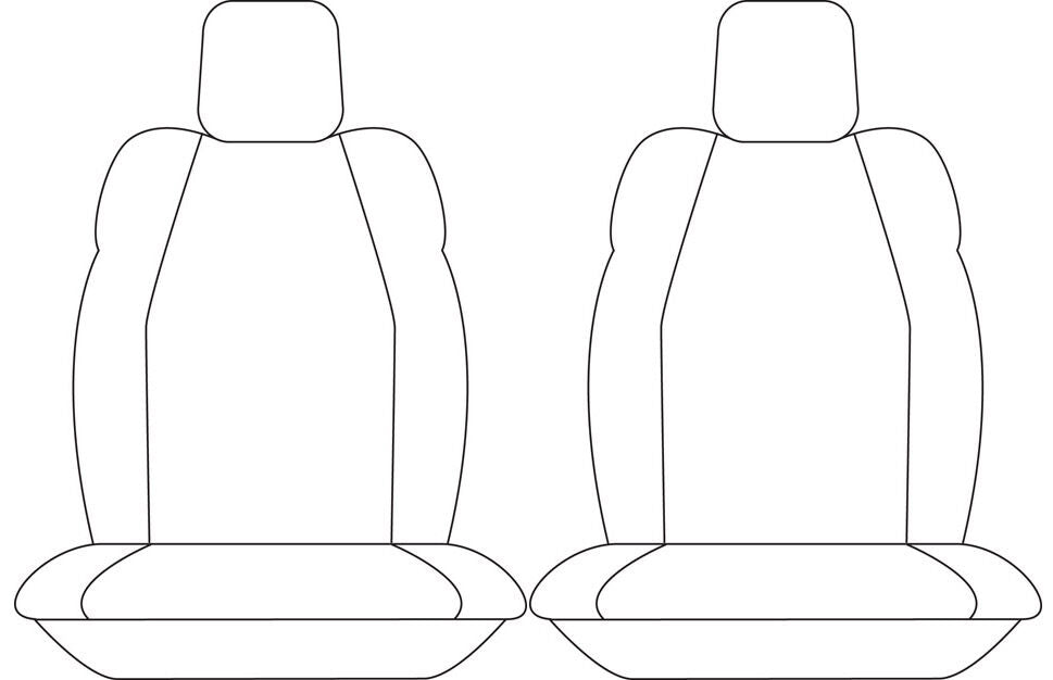 Sperling Getaway Neoprene Front Black/SL Seat Covers - BT50 DMax MUX 2020-On