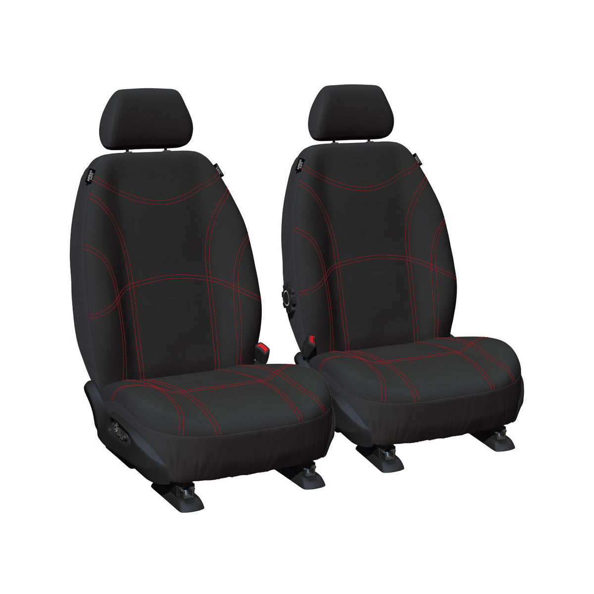 Sperling Getaway Neoprene Front Black/RD  Seat Covers - BT50 DMax MUX 2020-On