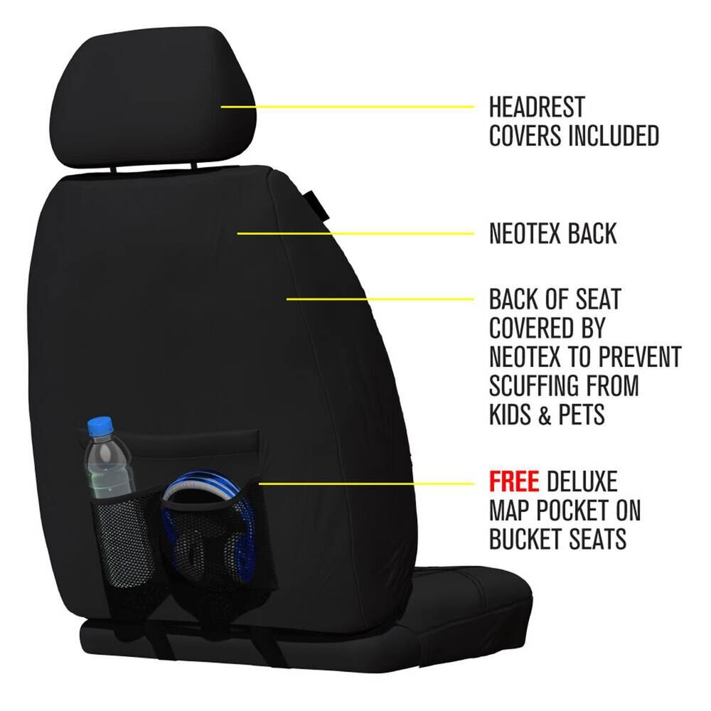 Sperling Getaway Neoprene Front Black Seat Covers - Kluger 2021-On