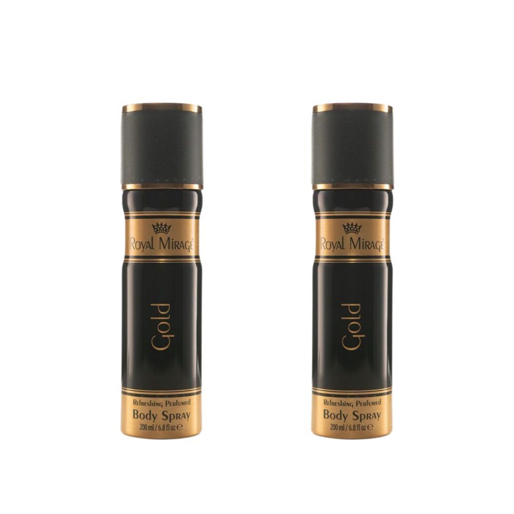 2PK Royal Mirage Gold Body Fragrance Spray For Women 200ml