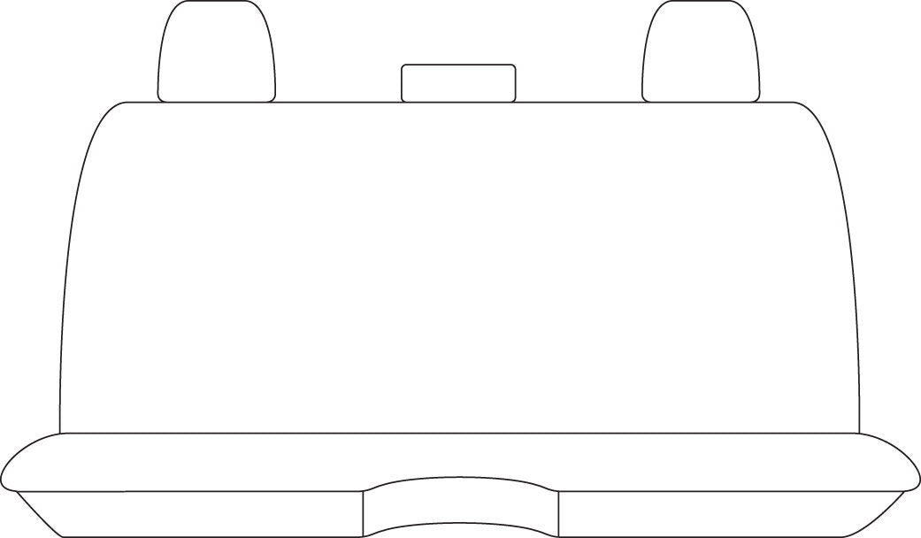 Sperling Tradies Canvas Rear Grey Seat Covers - Ranger XL XLS 2022-On