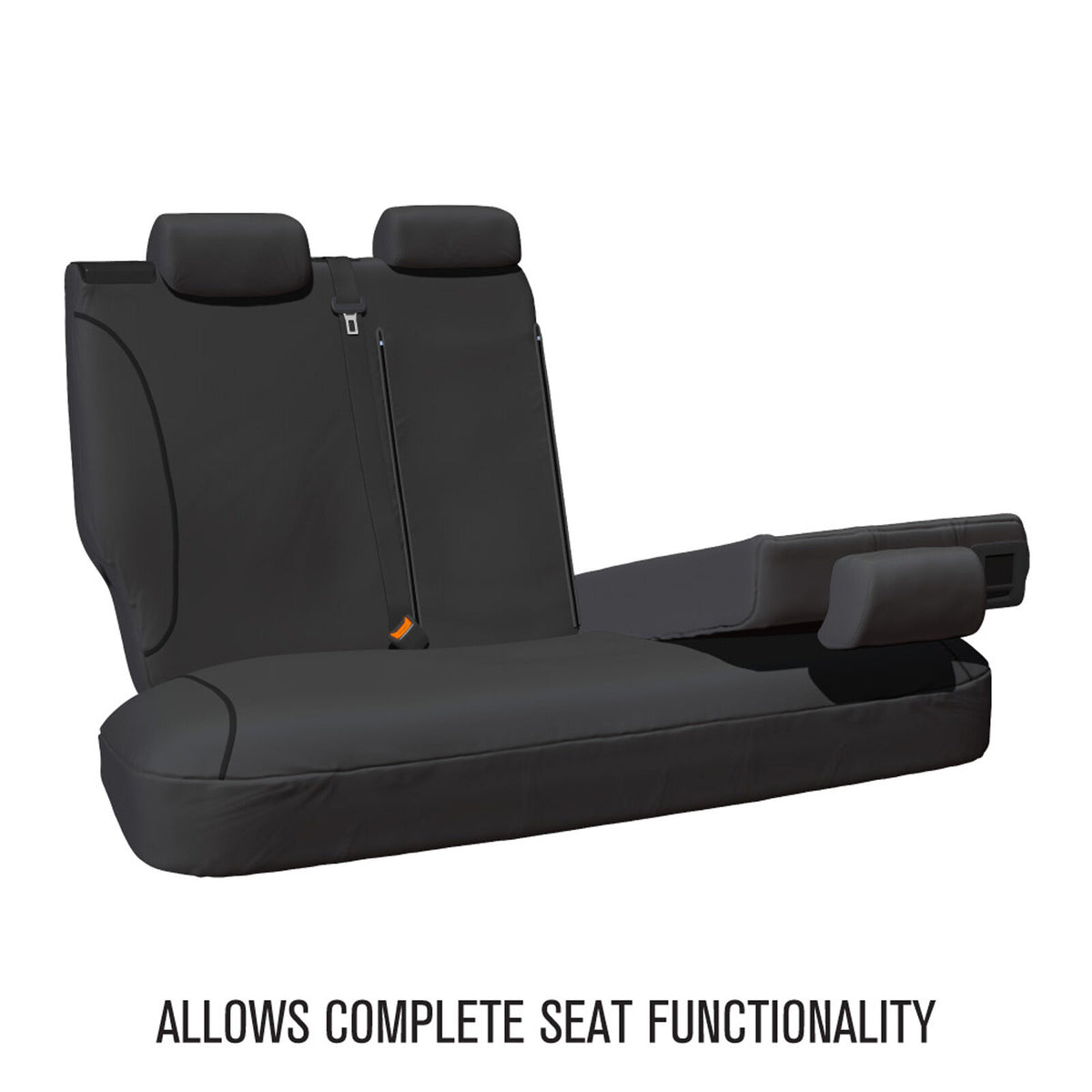 Sperling Tradies Canvas Rear Grey Seat Covers - Ranger XL XLS 2022-On