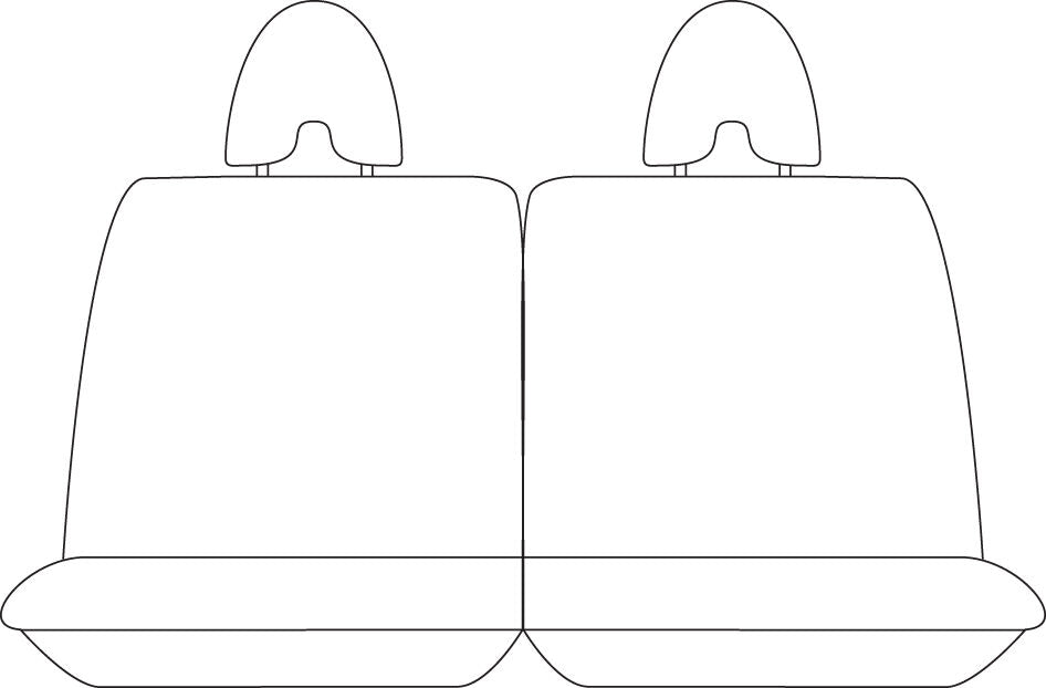 Sperling Tradies Canvas Rear Grey Seat Covers - Patrol 2004-2017