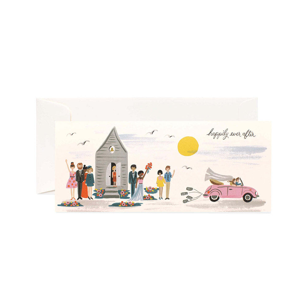 3PK Rifle Paper Co Wedding Send Single Long Blank Card w/Envelope 23.5cm