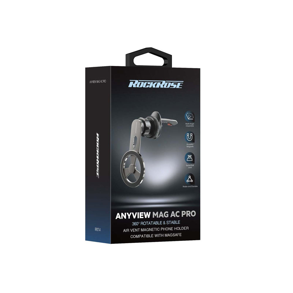 2PK RockRose Anyview Mag AC Pro 360 Rotatable Magnetic Phone Holder