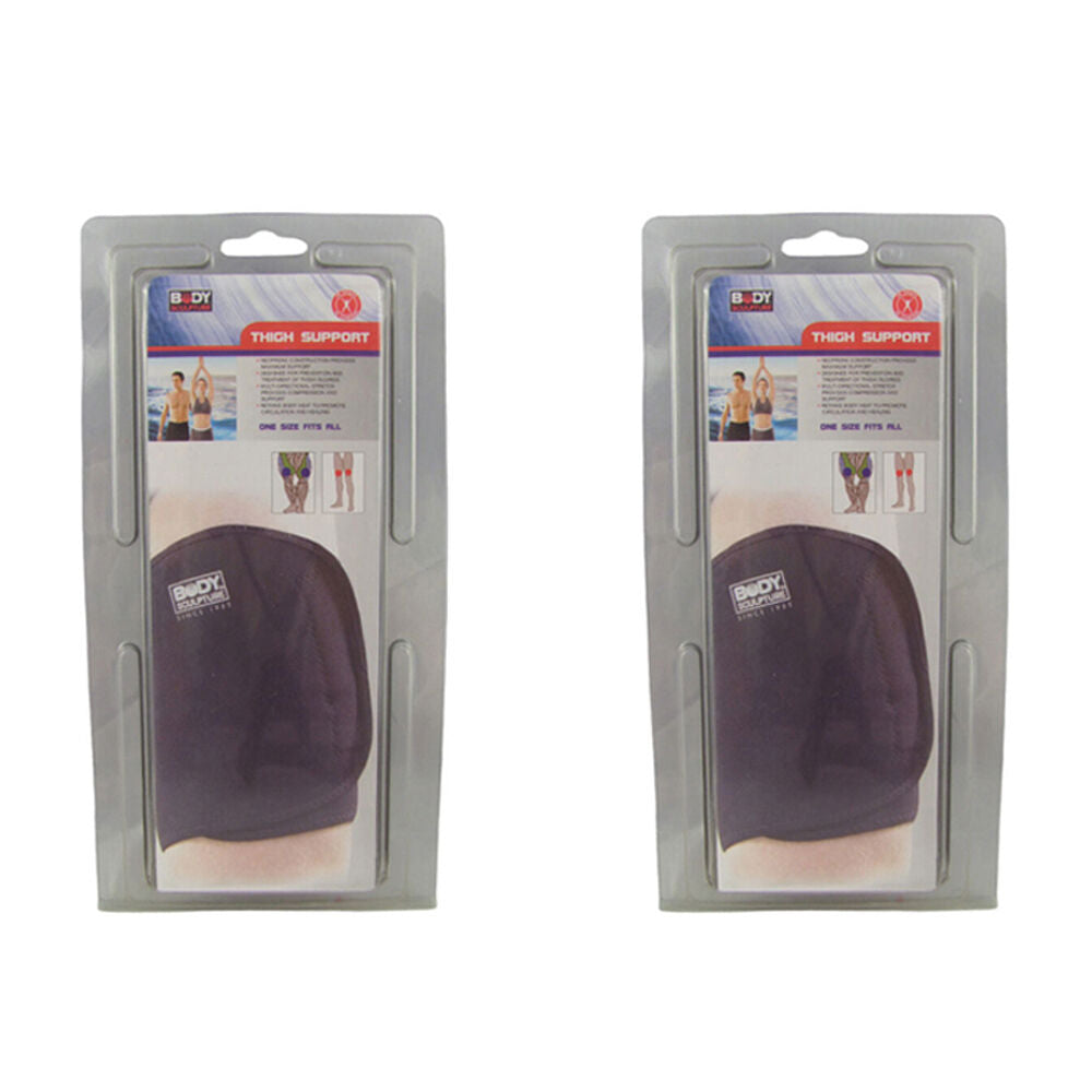 2PK Body Sculpture Breathable Thigh Support Wrap Compression Protector Neoprene