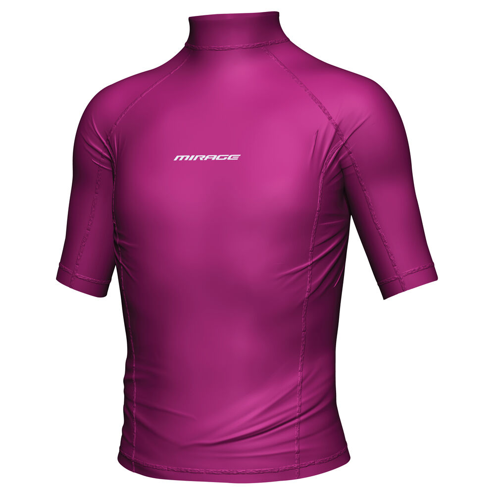 Mirage Unisex Youth Short Sleeve Lycra Rash Shirt Swimwear Hot Pink