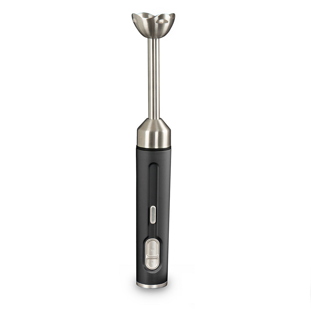 Geek Chef Rechargeable Cordless Electric Stick Hand Blender & Whisk Mixer - Black