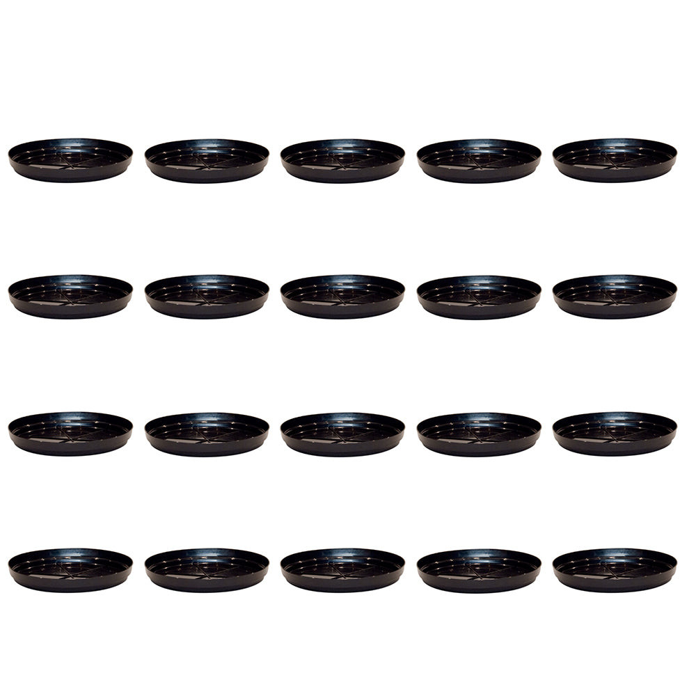 20PK Homeleisure Reko Saucer to Suit 200 Black Garden