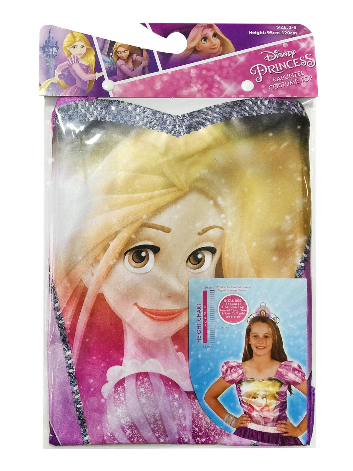 2PK Disney Rapunzel Princess Kids/Girls Top - Size 6+