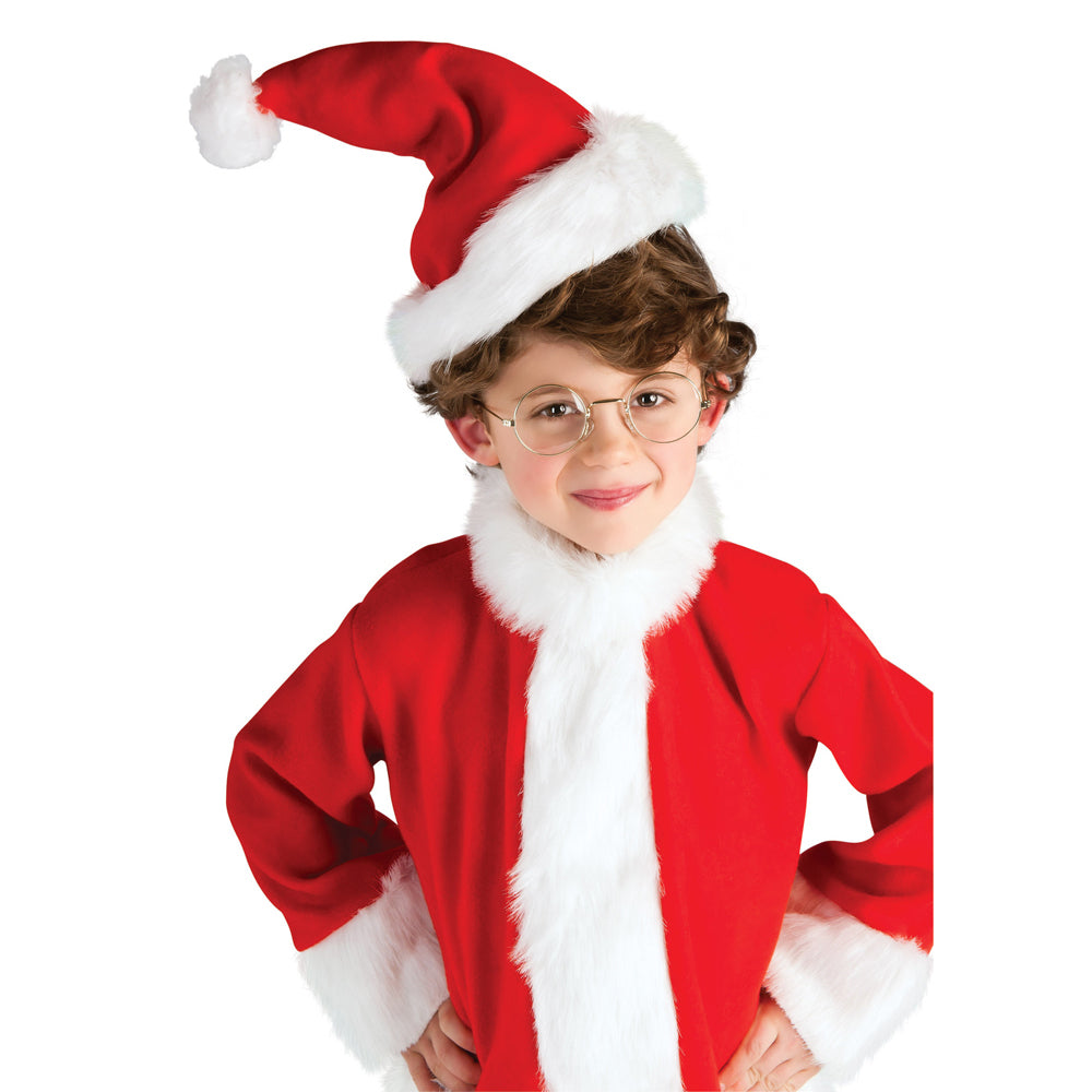 2PK Rubies Santa Glasses Kids Christmas Costume Accessory
