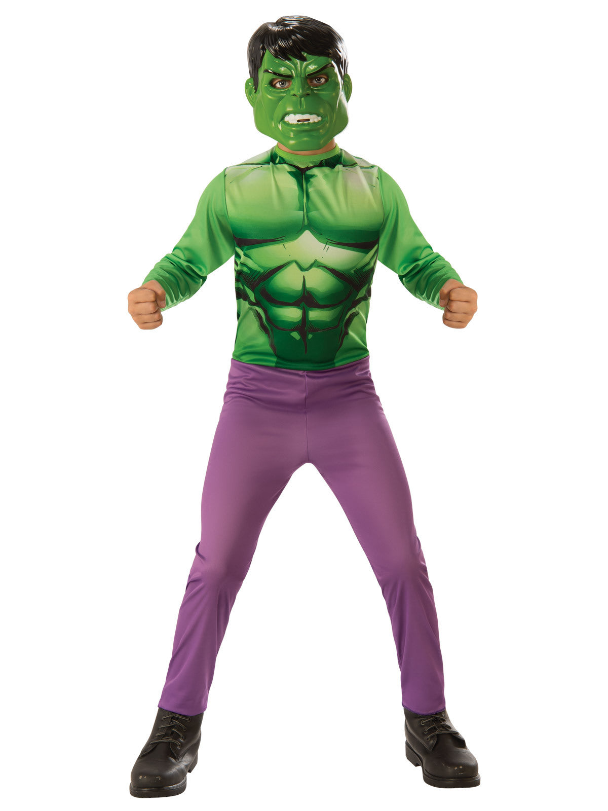 Marvel Hulk Opp Kids Boys Dress Up Costume - Size 6-8 Yrs