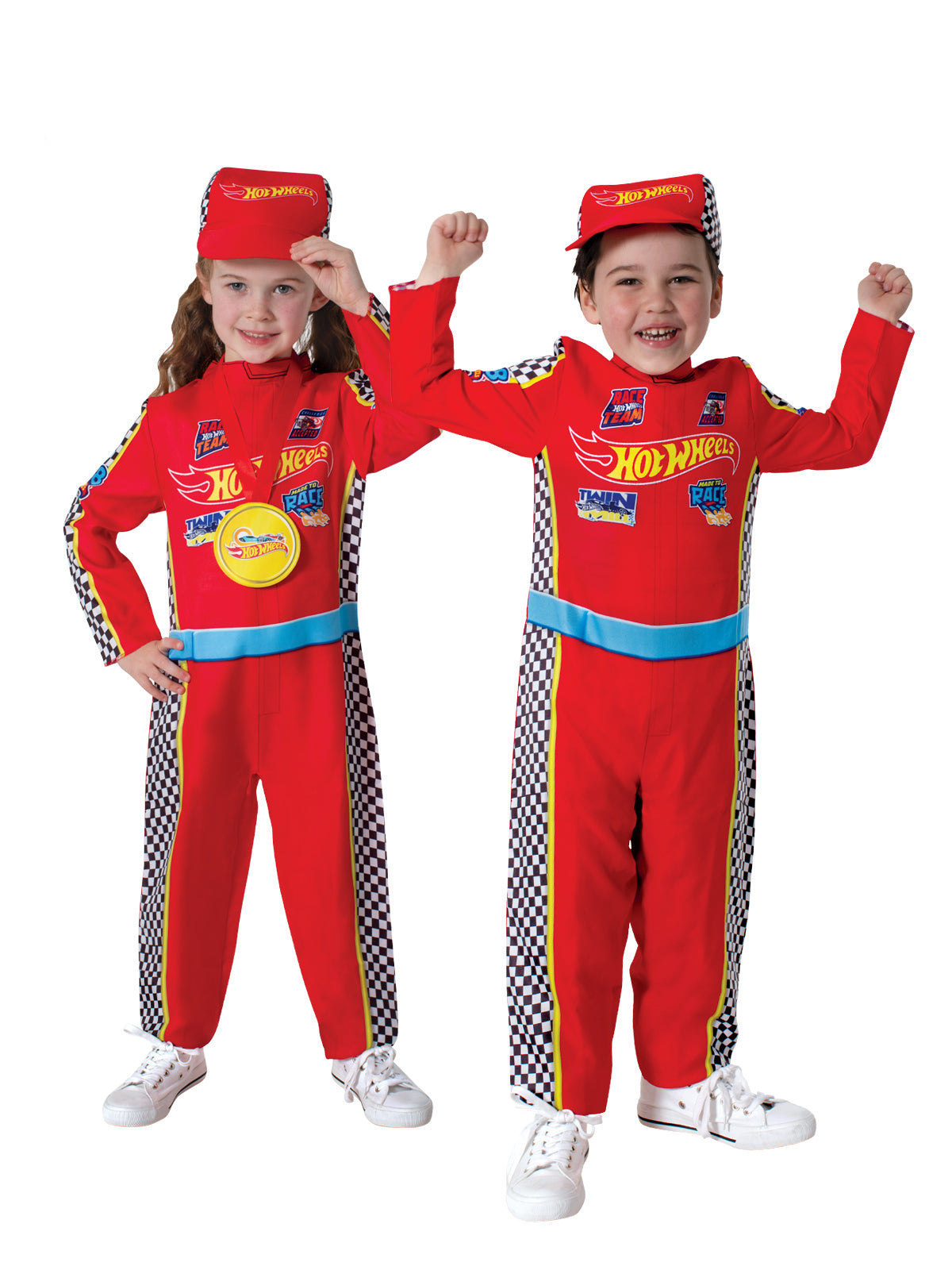 Marvel Hot Wheels Racing Suit Costume Kids Size 3-5y