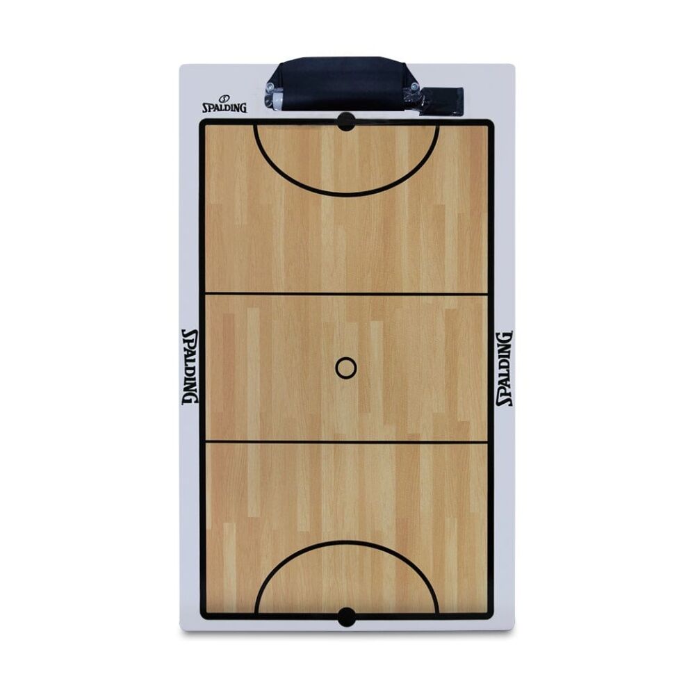 Spalding Netball Coaches Board Double Sided Half/Full Court w/Marker 40x24cm