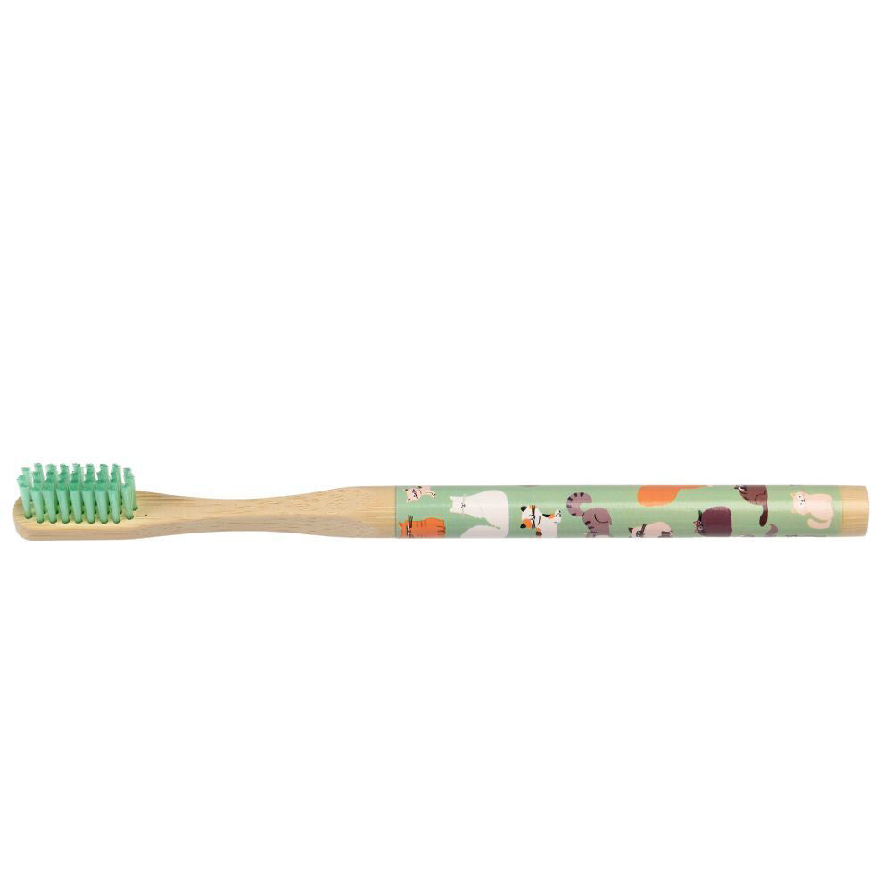 3PK Rex London Bamboo Toothbrush Teeth Cleaner - Nine Lives
