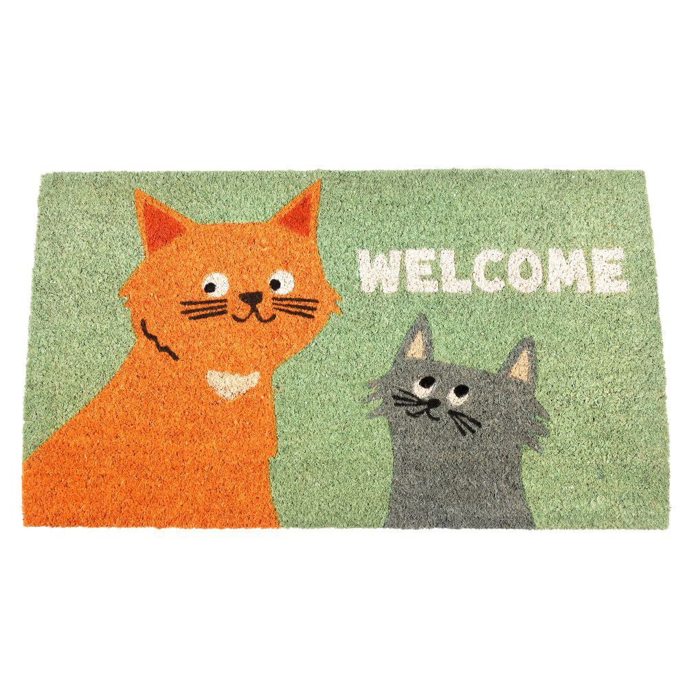 2PK Rex London Coir Outdoor Doormat 73x43cm - Nine Lives