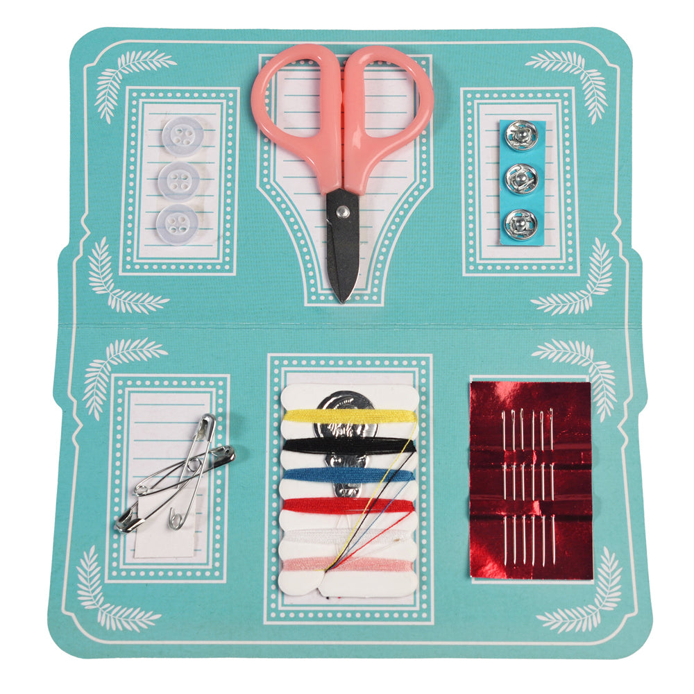 Rex London Travel Sewing Kit Set In Card Sleeve 15.5x16cm