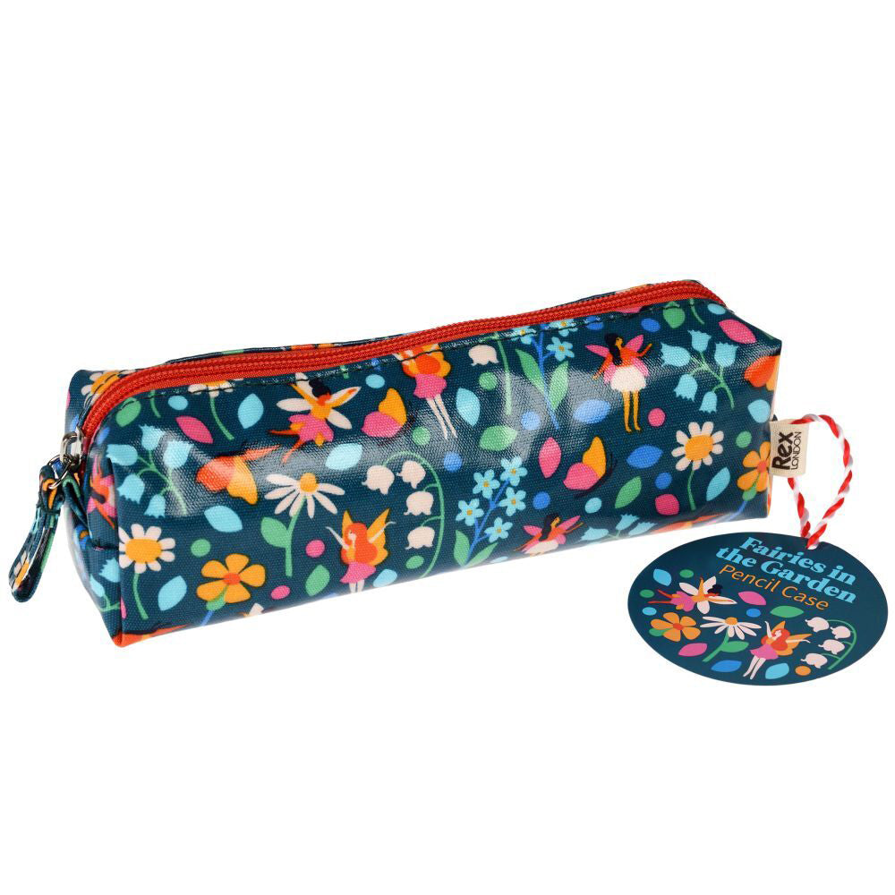 2PK Rex London Pencil Case Stationery Organiser 9x21cm - Fairies In The Garden