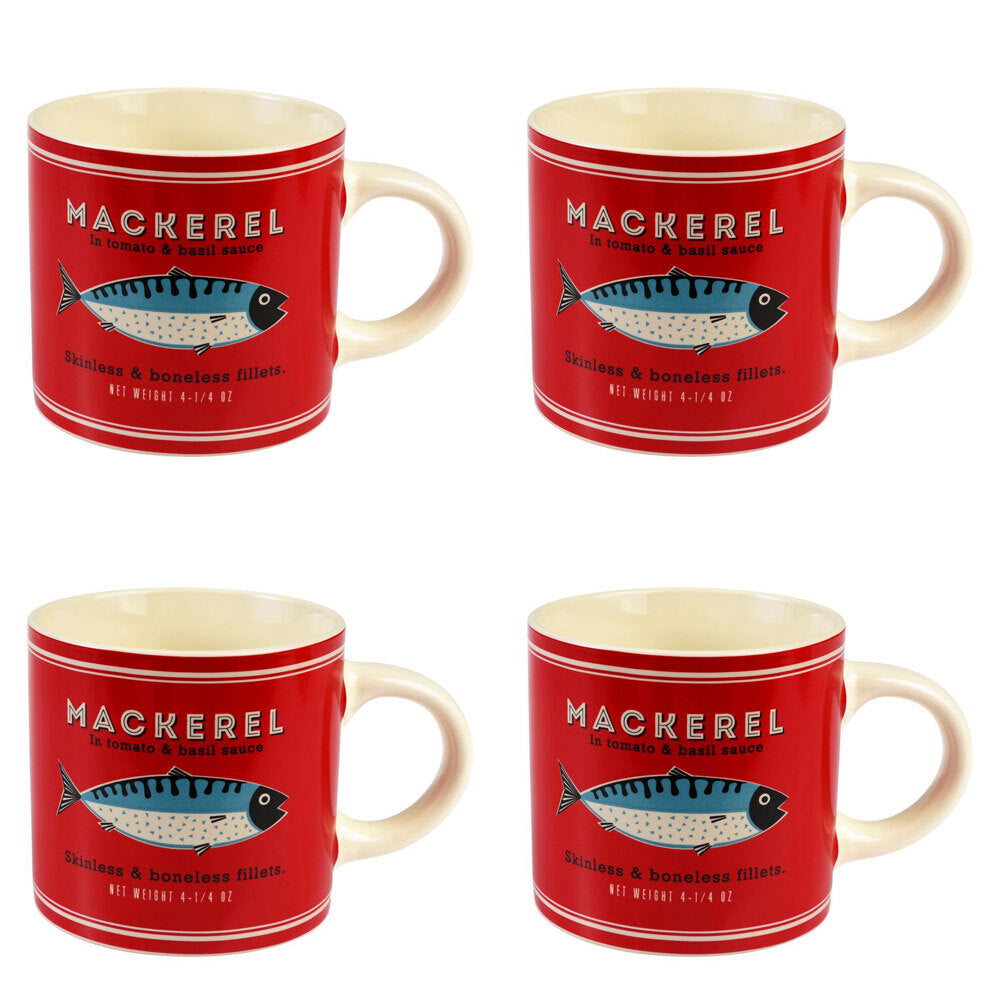 4PK Rex London 350ml Ceramic Coffee Mug w/ Handle - Fish
