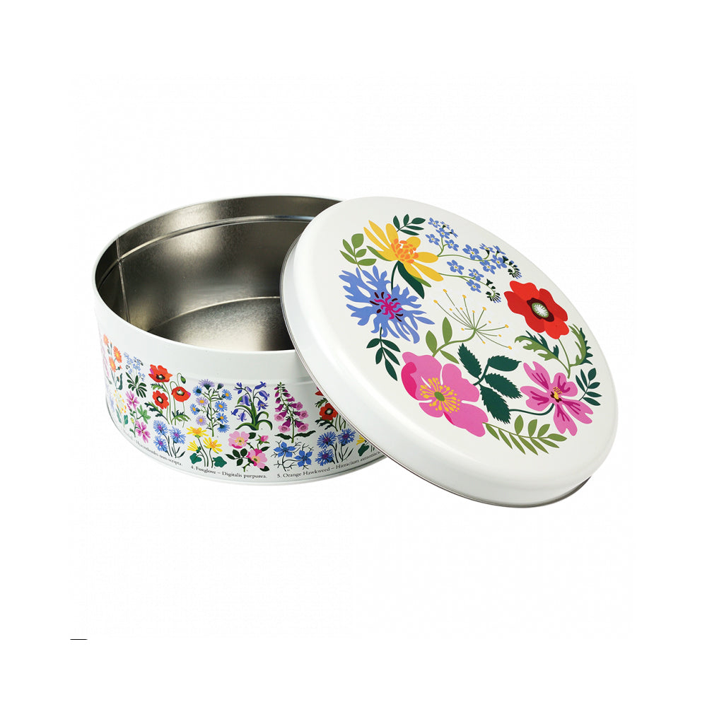 Rex London Cake Tin Kitchen Storage Round 24cm - Wild Flowers