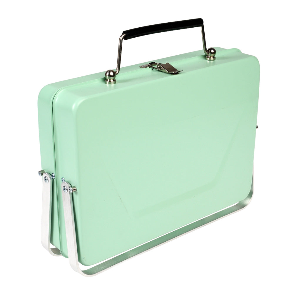 Rex London Portable Suitcase BBQ Griller 23x30cm - Pistachio