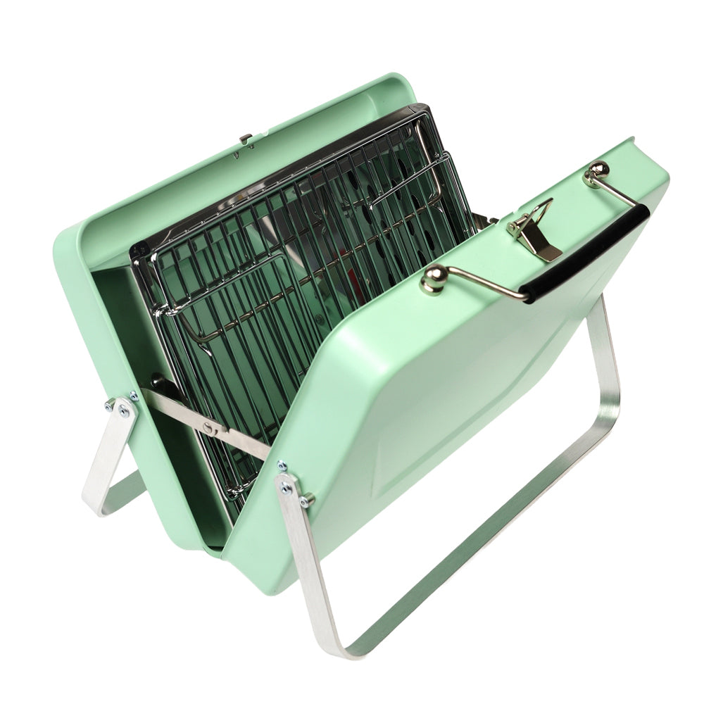 Rex London Portable Suitcase BBQ Griller 23x30cm - Pistachio