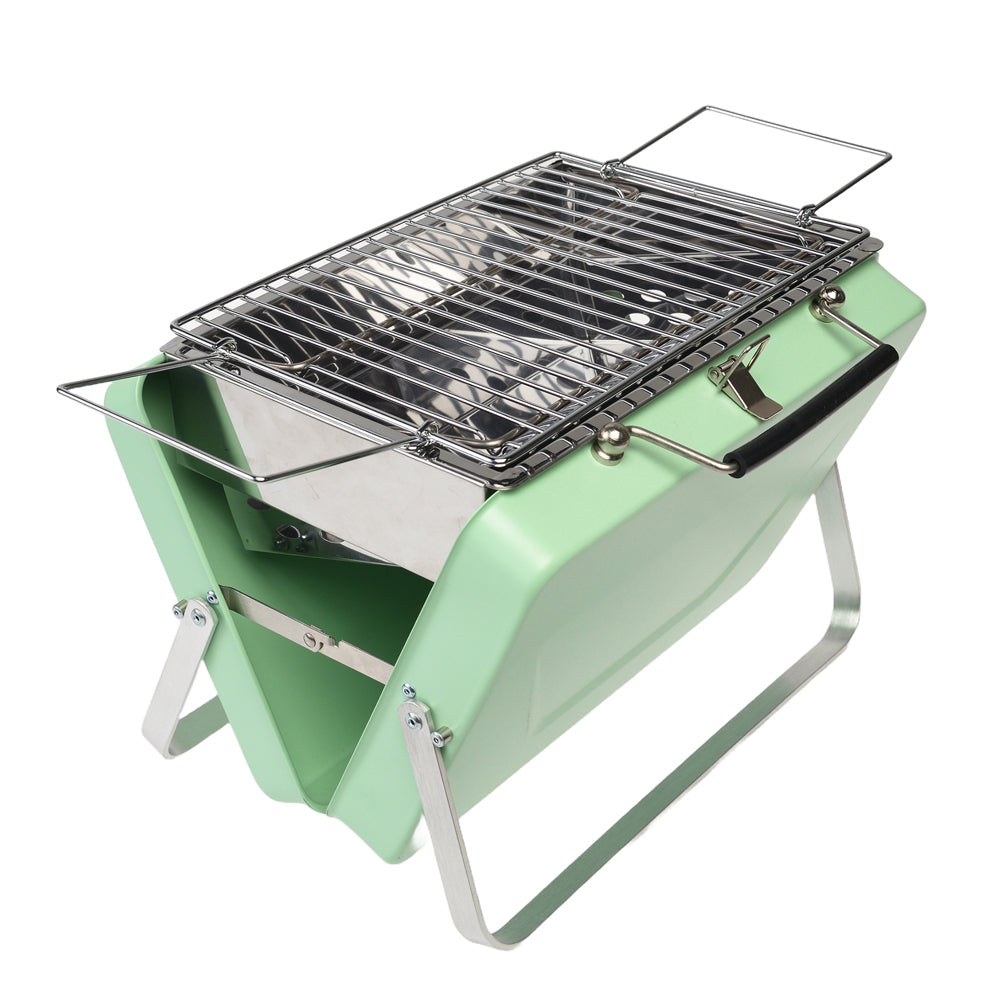 Rex London Portable Suitcase BBQ Griller 23x30cm - Pistachio