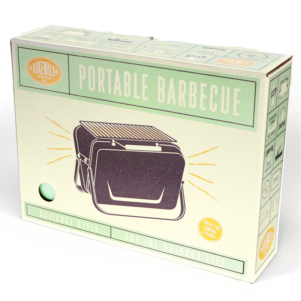 Rex London Portable Suitcase BBQ Griller 23x30cm - Pistachio