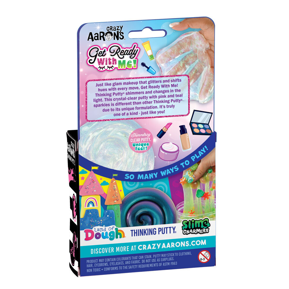2PK Crazy Aarons Trenserrers Get Ready With Me Putty 4In Tin Kids Sensory Toy 3y+