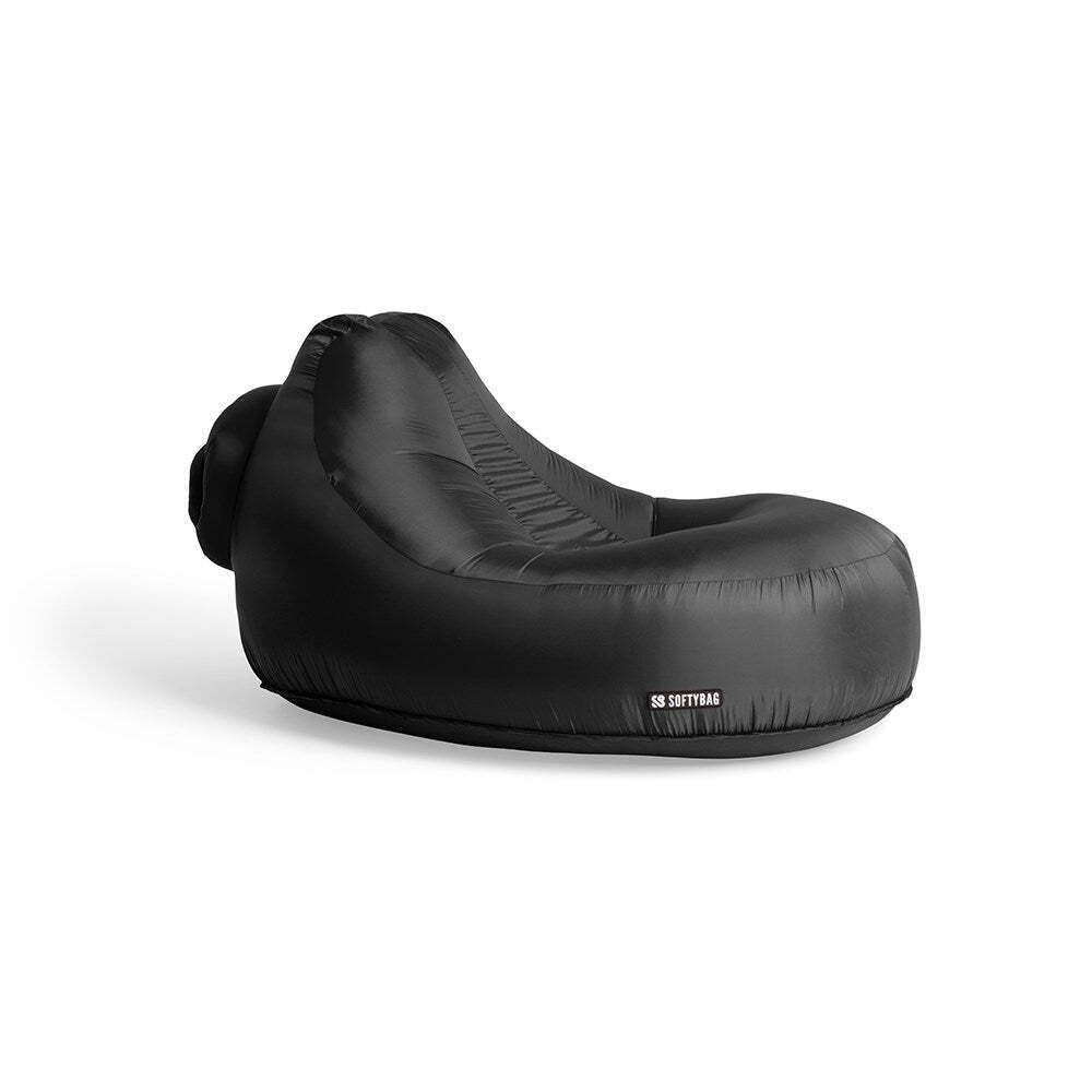 Softybag Inflatable 175cm Chair Camping Lounge - Midnight Black